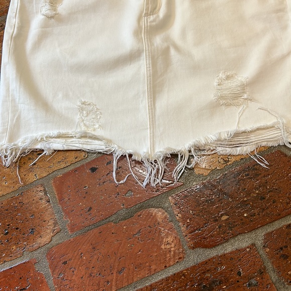 Articles of Society ivory distress Stacy mini skirt sz30 - Picture 7 of 13